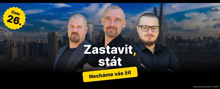 Banner politické strany Voluntia